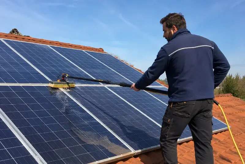 Nettoyage et entretien de panneaux solaires à Poligné